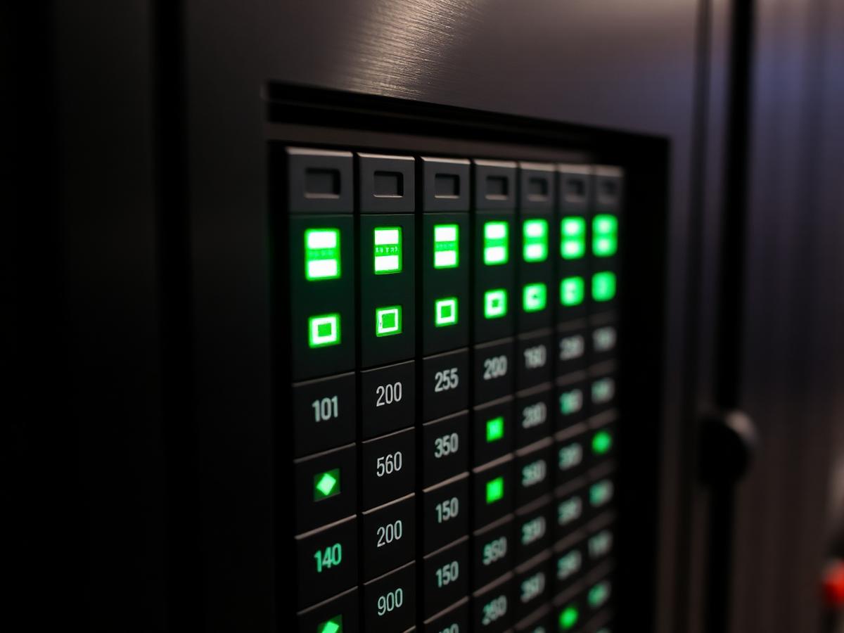 Battery cabinet detail